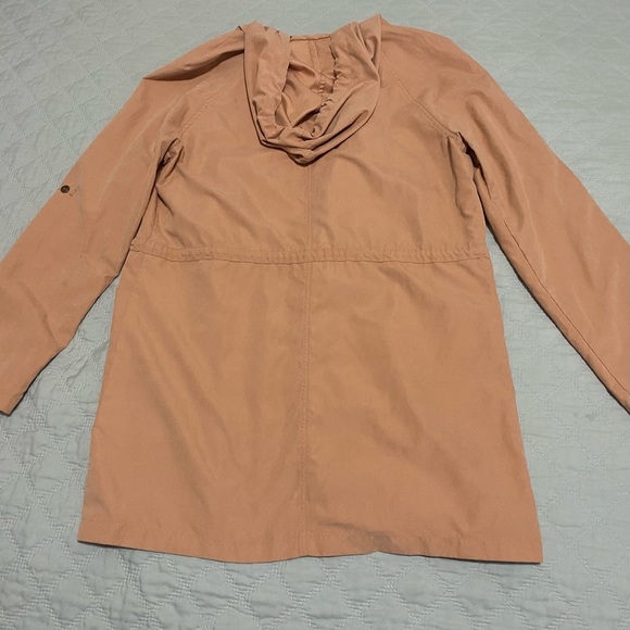 Love Tree Women's Peach Jacket Size M Long Sleeve V-neck Tie Front - Picture 4 of 11